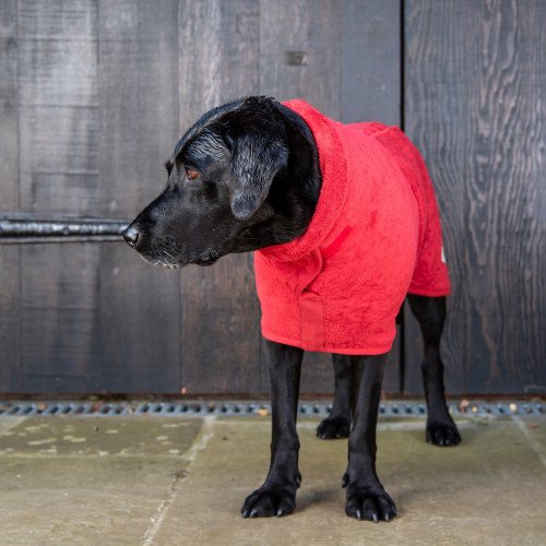 Ruff and Tumble Classic Dog Drying Coat | Brick Red